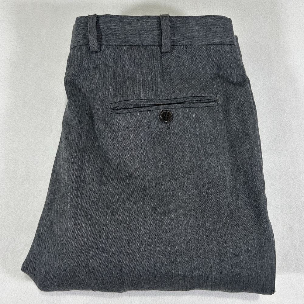Brooks Brothers 346 Men's Gray 100% Wool 35x30 Pleated Front‎ Dress Pants